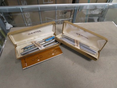 Lot 2375 - Two cases containing Sheaffer pens