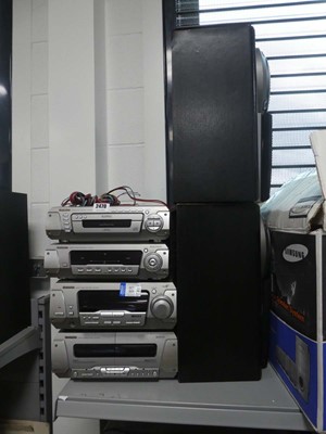 Lot 2470 - Technics music system incl. CD changer SLE8750,...