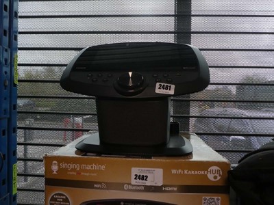 Lot 2481 - Unboxed Wi-Fi karaoke hub singing machine (no...