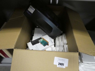 Lot 2491 - Selection of phone cases and Philips HDMI sync...