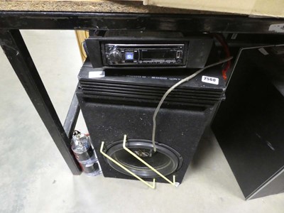 Lot 2560 - Ground Zero subwoofer with car stereo