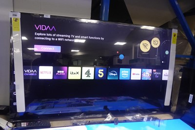 Lot 2301 - Hisense 55" TV model 55U6NQTUK with box,...