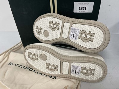 Lot 1941 - Holland Cooper retro trainers in off white...