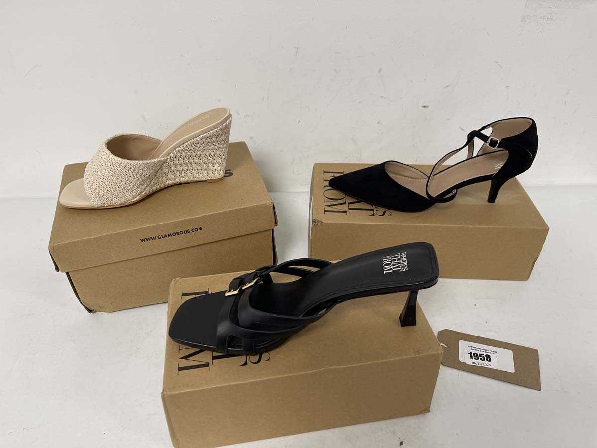 Lot 1958 - 3x Boxed pairs of high heels to include...