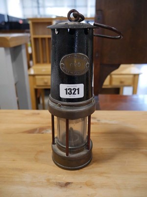 Lot 1321 - Miner's lantern by Patterson Lamps Ltd.,...