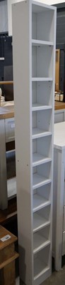 Lot 1335 - White open fronted media storage unit
