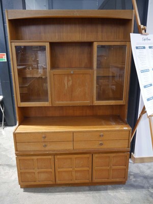 Lot 1339 - Mid-century teak Parker Knoll wall unit