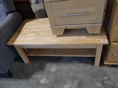 Lot 1354 - Rectangular composite wood coffee table with...