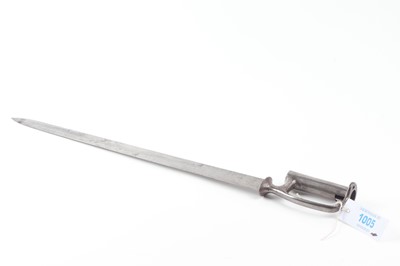 Lot 1005 - East India Co. socket sword bayonet, the spine...