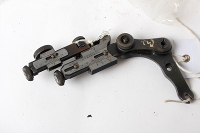 Lot 1111 - AG Parker Mod. 5A rear sight with bracket, for...
