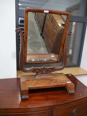Lot 1383 - Edwardian mahogany free standing dressing...