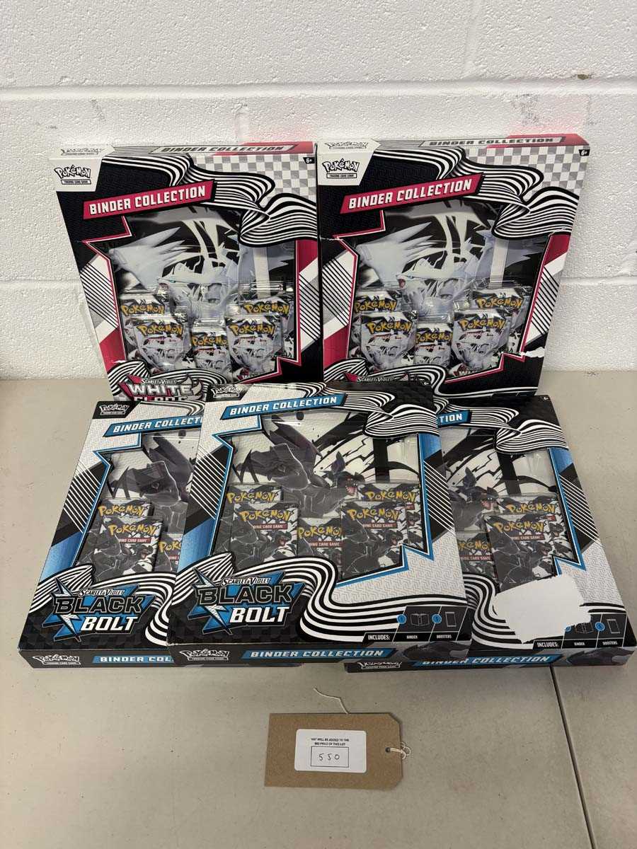 Lot 5x Pokémon binder sets