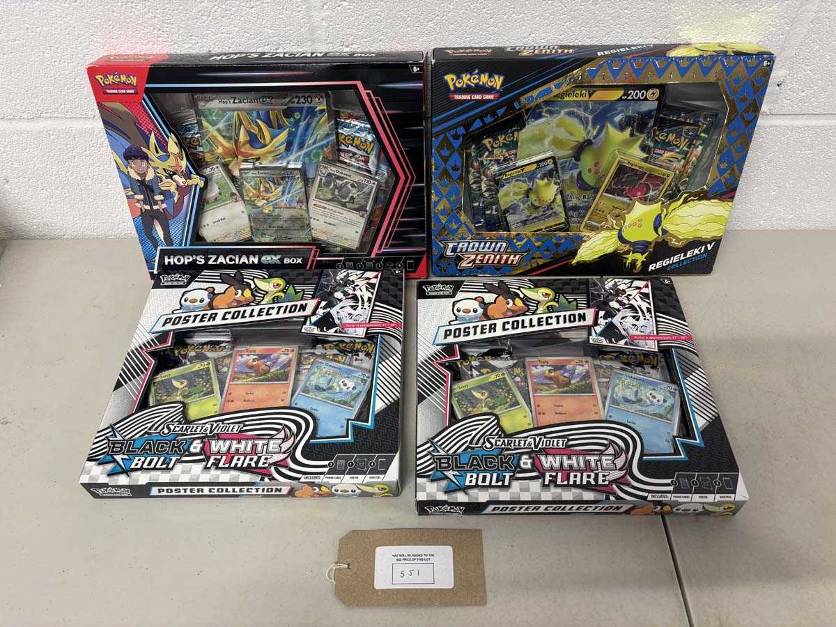 Lot 2x Pokémon poster sets, Ex collection box and...
