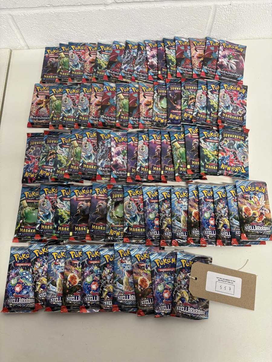 Lot 70x Pokémon German booster packs