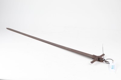 Lot 1116 - Middle Eastern (?) sword blade with tang, and...