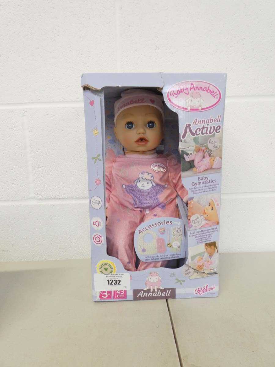 Lot Baby Annabell Active in box with Accessories...