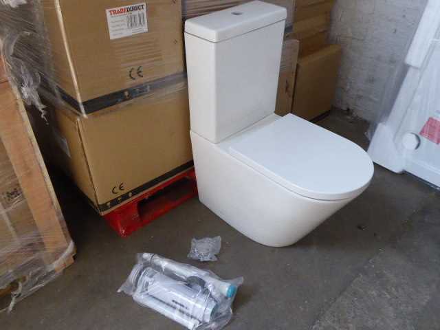 Lot 23 - 14x MED toilet bowls with closed backs,...