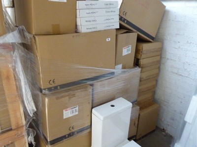 Lot 23 - 14x MED toilet bowls with closed backs,...