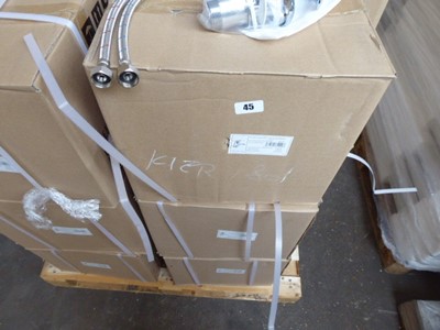 Lot 45 - 3x boxes of 8x Sienna wash basin mono mixer...