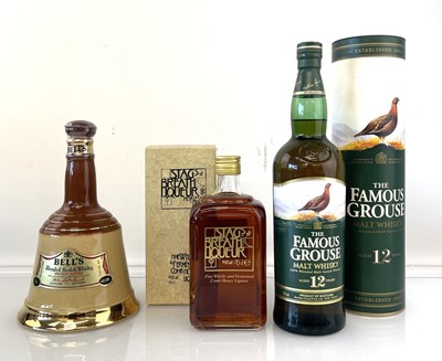 Lot 59 - 3 bottles, 1x The Famous Grouse 12 year old...