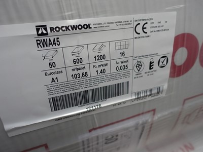 Lot 13 - Approx. 55 bales of Rockwool A1 non...