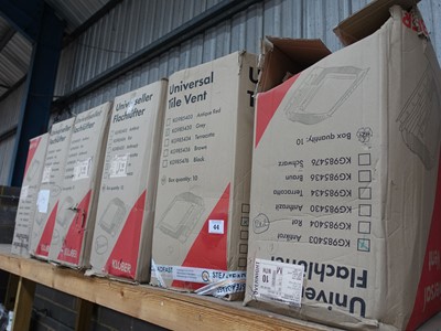 Lot 44 - 6 boxes od various universal tile vents