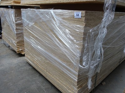 Lot 53 - Pack of 50 sheets of 8ft x 4ft x 18mm West...
