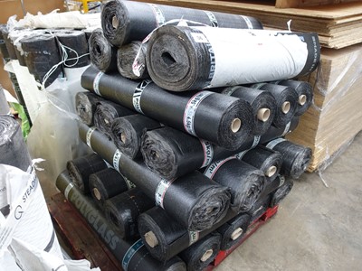 Lot 56 - Approx. 25 rolls of polyester torch on felt