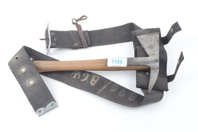 Lot 1130 - WWII NFS axe and belt