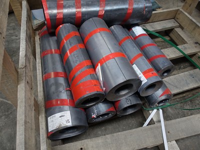 Lot 104 - 9 various sized rolls of Code 5 lead