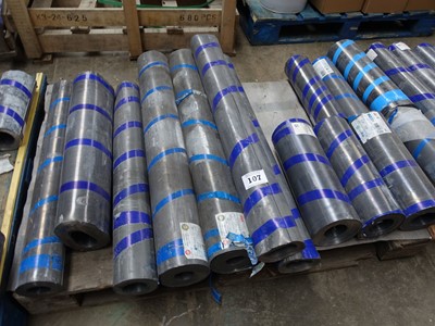 Lot 107 - 7 wide rolls of Code 4 lead together with 5...