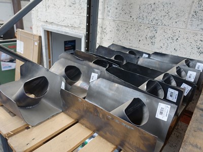 Lot 111 - Pallet of approx. 10 lead flue pipe connectors