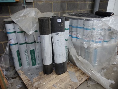 Lot 129 - Approx. 65 rolls of shed felt