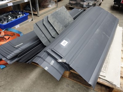 Lot 134 - Pallet of plastic roof gutter edging and...