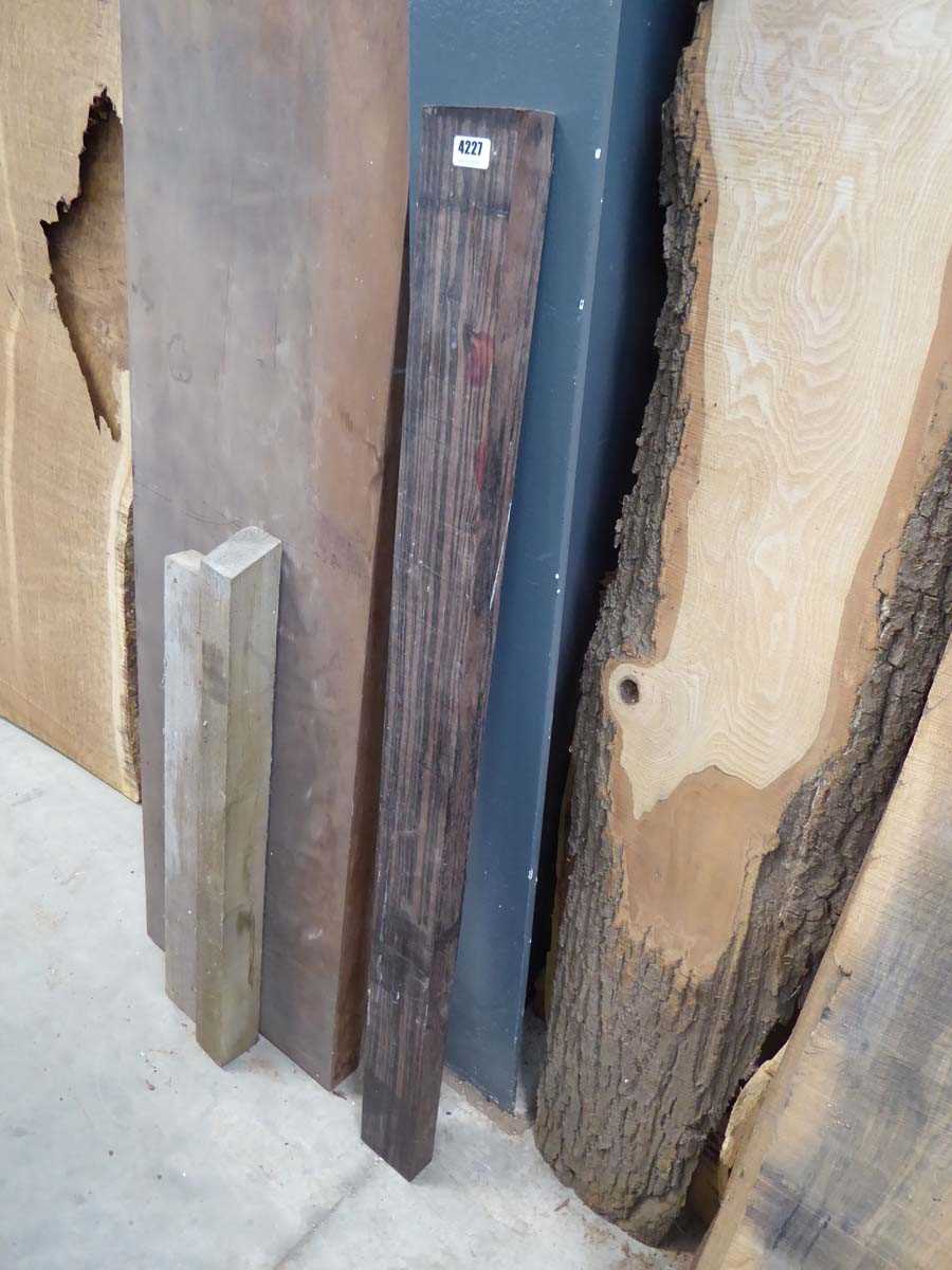 Lot 4227 - Piece of striped ebony 100 x 50 x 1400mm