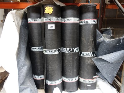 Lot 140 - Pallet of approximately 18 rolls of polyester...