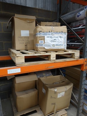 Lot 148 - Two pallets of soil vent kits, verges, soil...