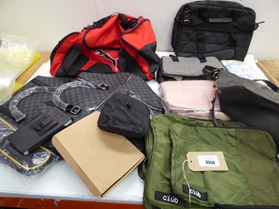 Lot 3559 - Backpack, holdalls, wash bags etc