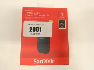 Lot 2001 - *Sealed* SanDisk 1TB portable SSD