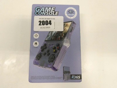 Lot 2004 - R36S handheld arcade device, boxed