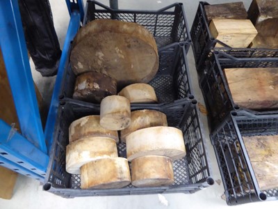 Lot 4247 - 2 crates of maple wood turning blocks