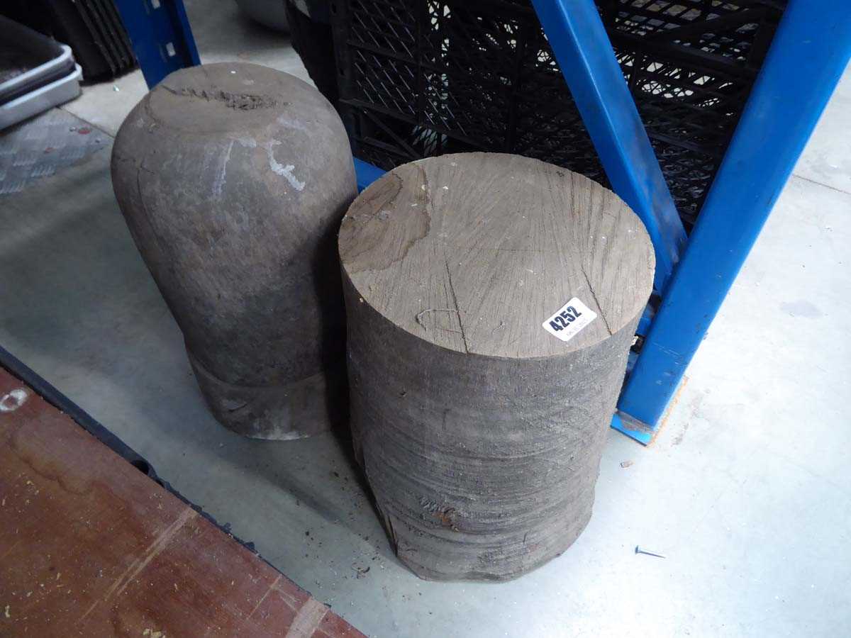 Lot 4252 - 2 pieces of walnut for turning