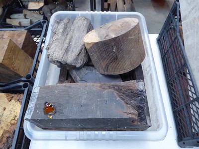 Lot 4255 - Crate of bog oak pieces