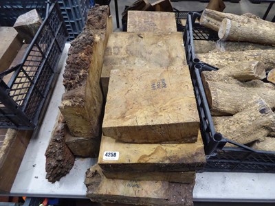 Lot 4258 - Approx. 11 pieces of burr oak