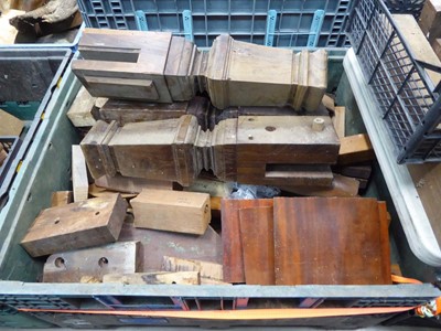 Lot 4260 - Stillage of various pieces of hardwood