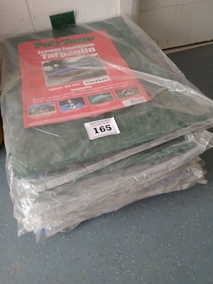 Lot 165 - Eight various tarpaulins