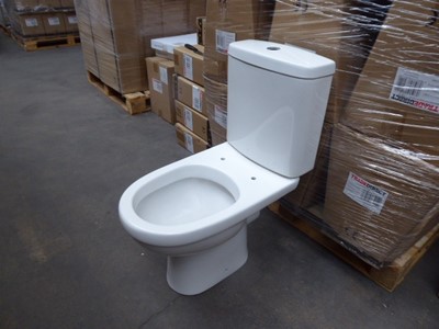 Lot 109 - 16x BAL open back close coupled toilets with...