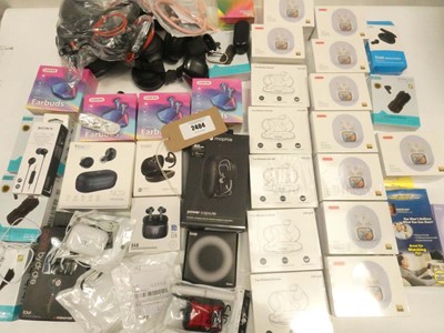 Lot 2404 - Assorted pairs of boxed & loose wireless and...