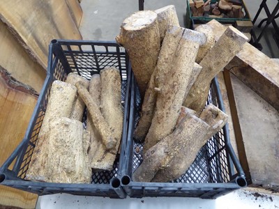 Lot 4271 - 2 crates of boxwood pieces