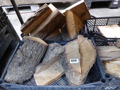 Lot 4276 - 5 crates of misc. of ash and other turning pieces